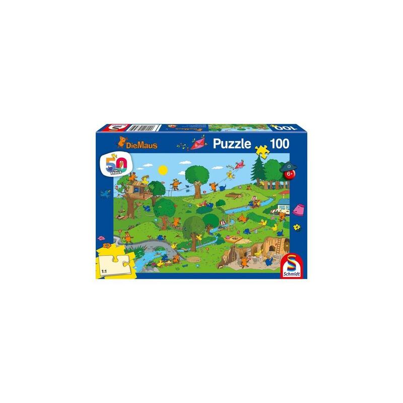 Puzzle schmidt spiele die maus en el parque de juegos de 100 piezas 56395