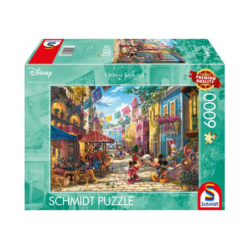 Puzzle schmidt spiele disney, mickey y minnie en mÉxico 6000 57397 6000 piezas