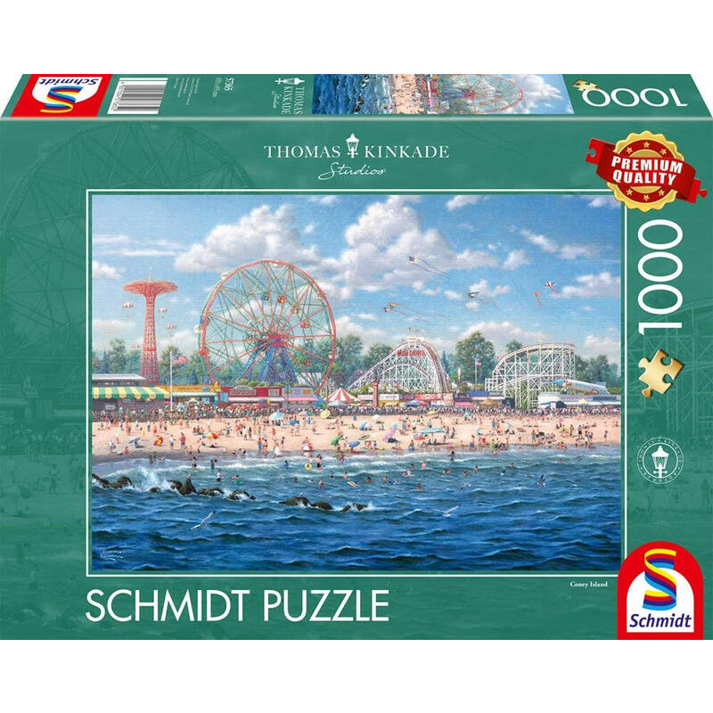 Puzzle schmidt spiele thomas kinkade mudios: puzzle coney island 57365