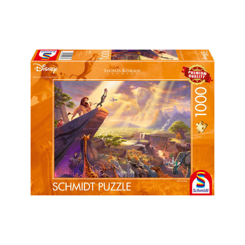 Puzzle  schmidt spiele thomas kinkade studios: disney dreams collection – kÖnig der lÖwen 59673