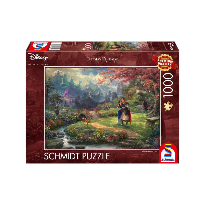 Puzzle  schmidt spiele thomas kinkade studios: disney – mulan, 59672