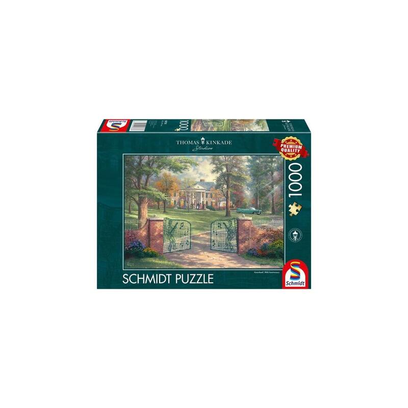 Puzzle schmidt spiele thomas kinkade studios: graceland 50.º aniversario 58783 (1000 piezas)