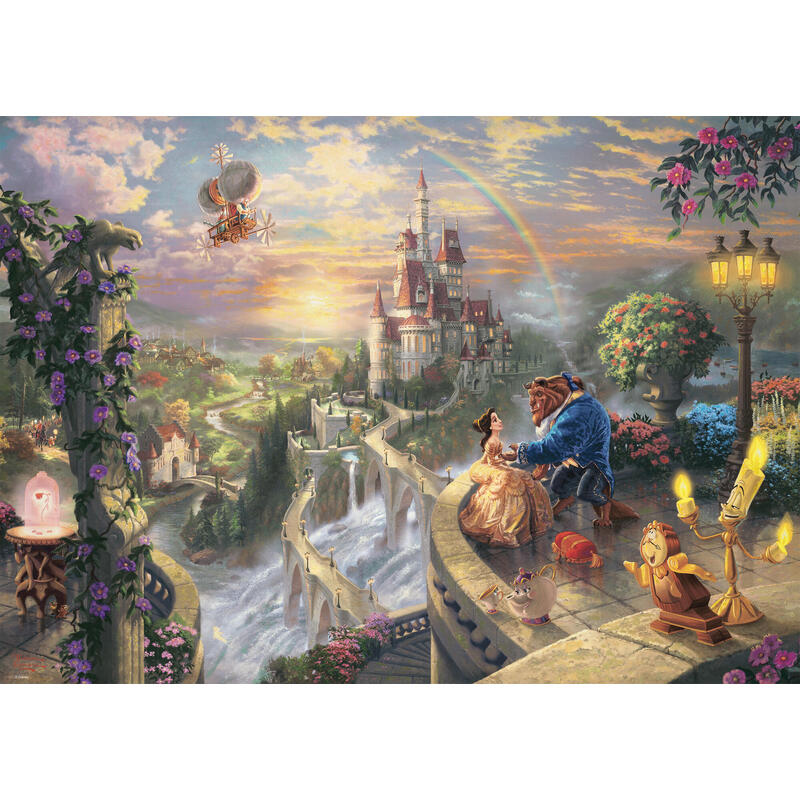 Puzzle schmidt spiele thomas kinkade studios la bella y la bestia 1000 piezas