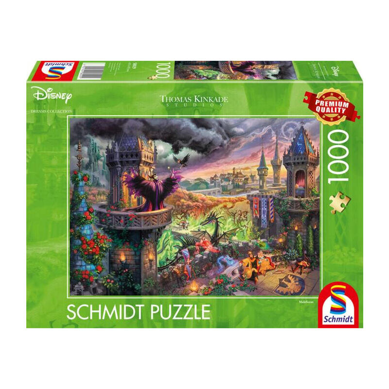Puzzle schmidt spiele thomas kinkade studios: malÉfica, 1000 piezas  58029