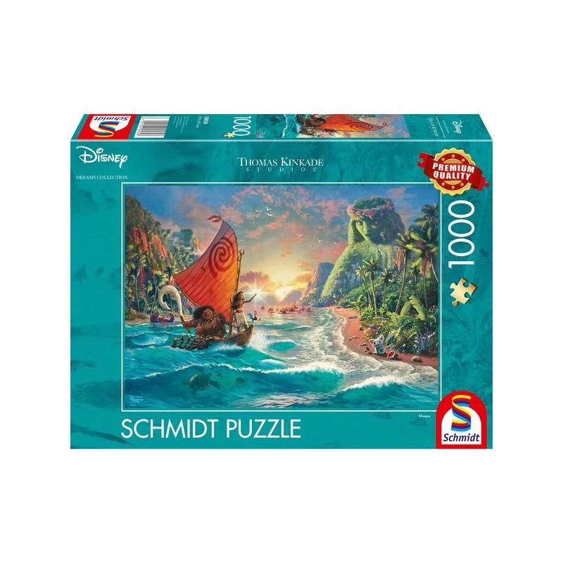 Puzzle schmidt spiele thomas kinkade studios: moana – vaiana, 1000 piezas 58030