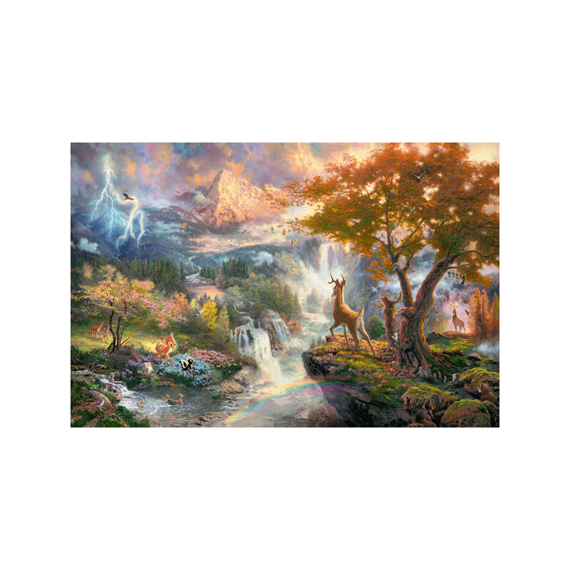 Puzzle thomas kinkade: disney bambi
