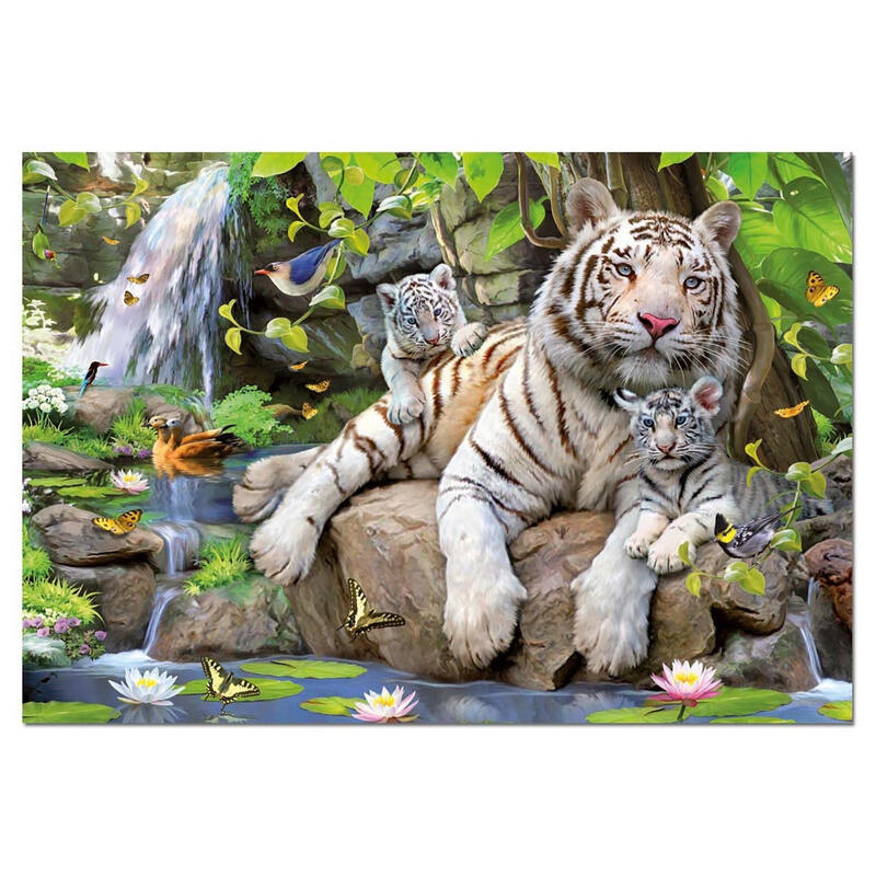 Puzzle tigre blancos de bengala 1000pzs