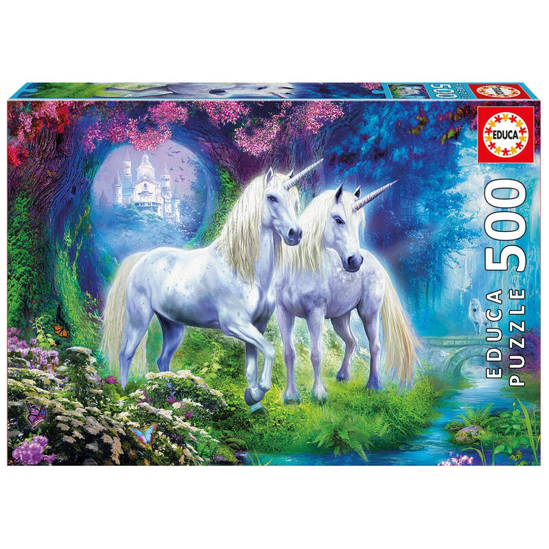 Puzzle unicornios en el bosque 500pzs