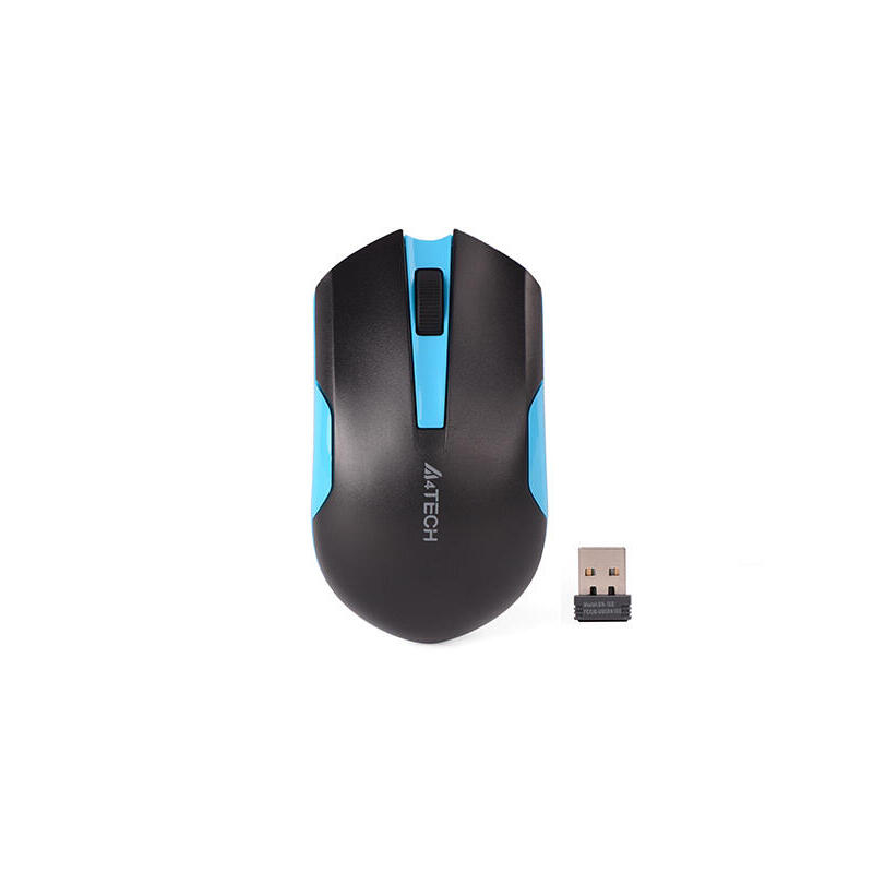 Raton a4tech a4tmys46037 mouse v-track g3-200n-1 black+blue wrls