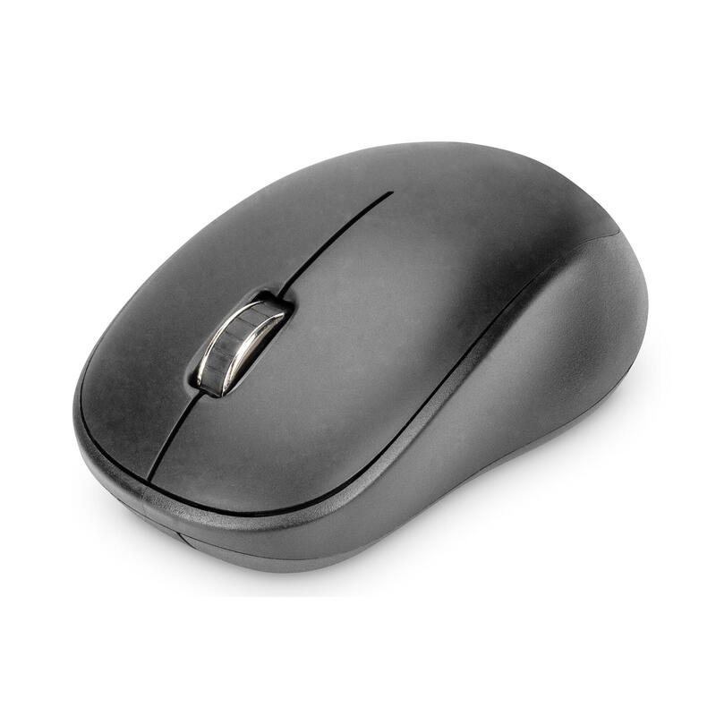 Raton digitus wireless optical mouse, 3 botones 1000dpi negro