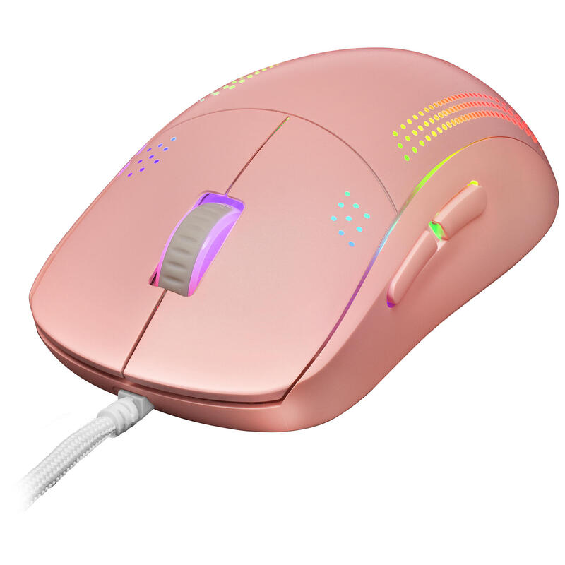 RatÓn gaming mars gaming mmpro/ hasta 32000 dpi/ rosa