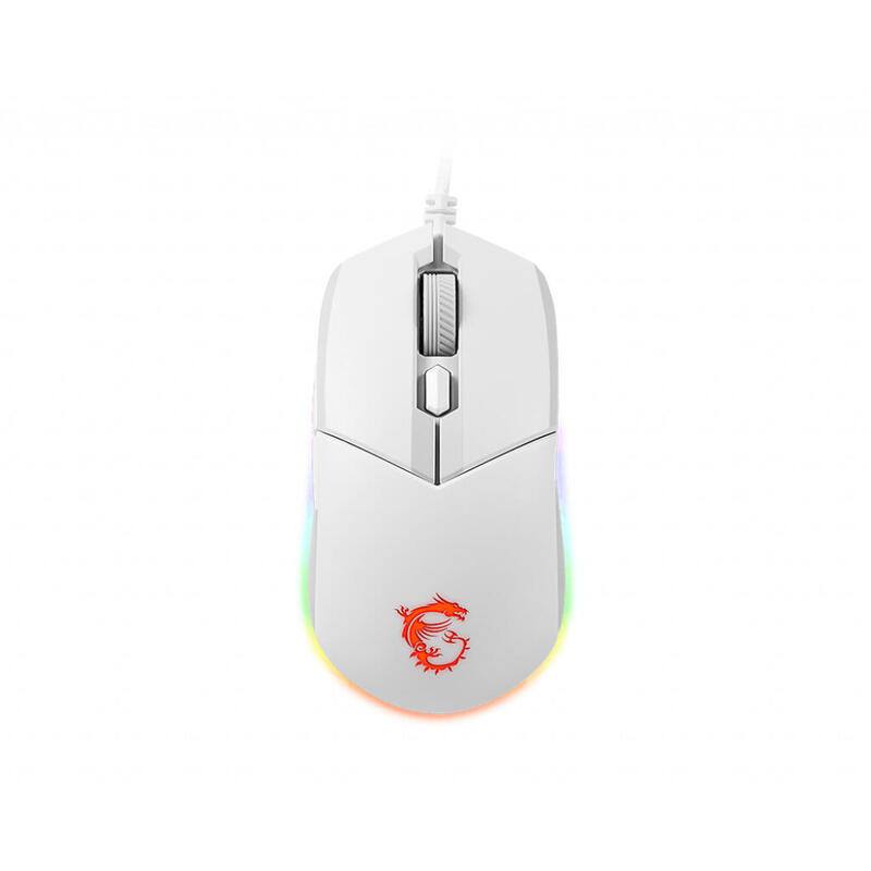 Raton msi clutch gm11 white gaming raton,usb