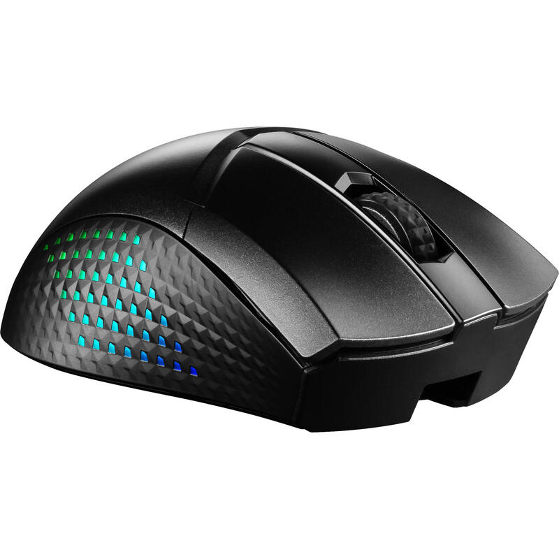 Raton msi clutch gm51 lightweight wireless gaming, negro