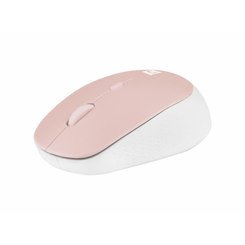 Raton natec harrier 2 optico inalambrico 1600dpi bluetooth 5.1 rosa/blanco