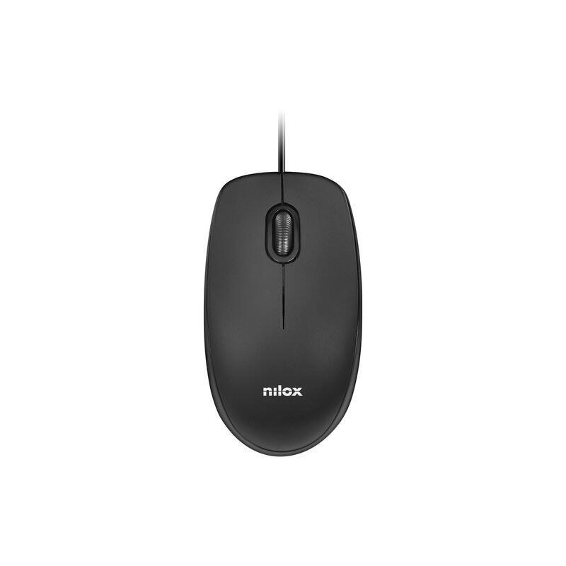 Raton nilox usb 1600 dpi negro