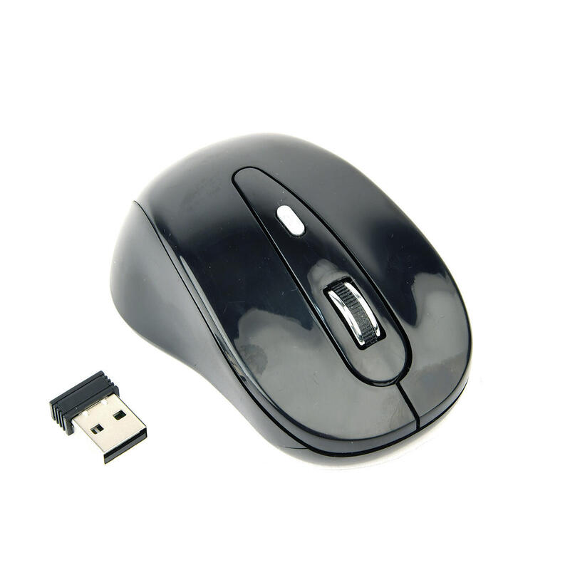 RatÓn Óptico inalÁmbrico gembird musw-6b-01, 1600 dpi, nano usb, negro
