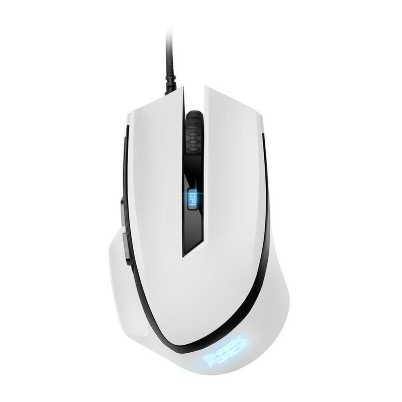 Raton sharkoon shark force ii blanco usb