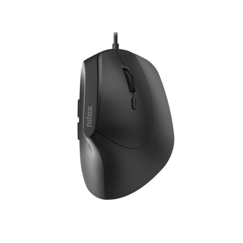 RatÓn vertical usb con cable, negro