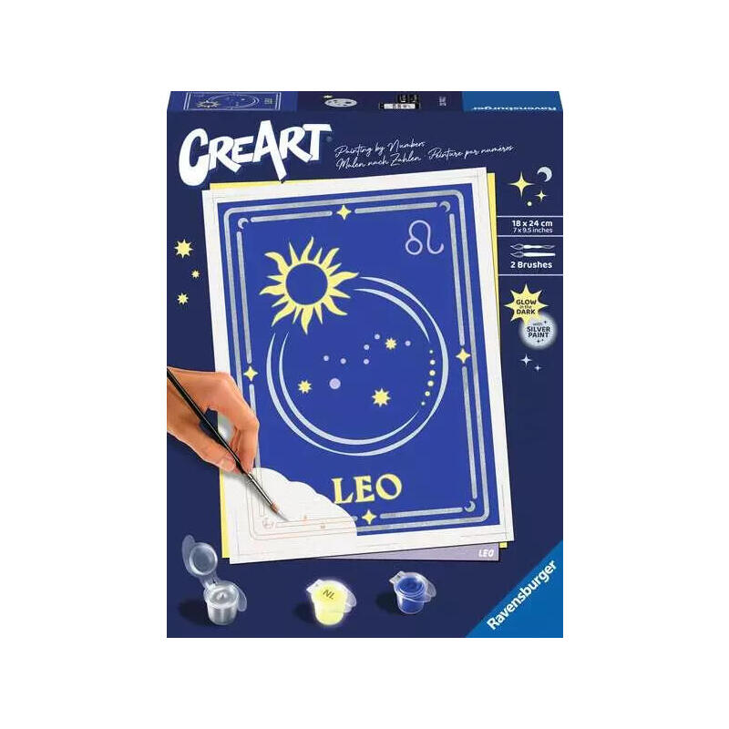 Ravensburger creart – signo zodiacal leo, pintura 23743