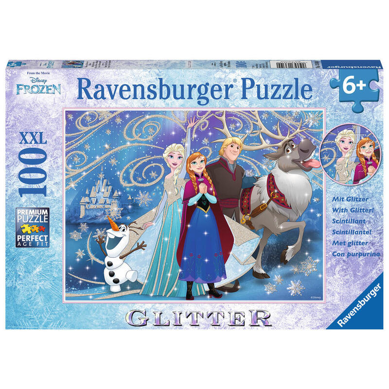 Ravensburger disney frozen glittery snow 100 piezas xxl