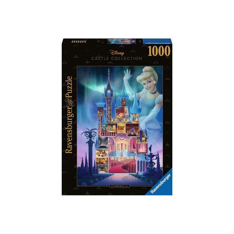 Ravensburger puzzle castillos disney: cenicienta 1000 piezas 12000259