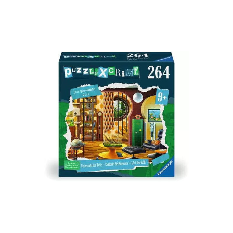 Ravensburger puzzle x crime kids: el tiempo robado 264 piezas 13393