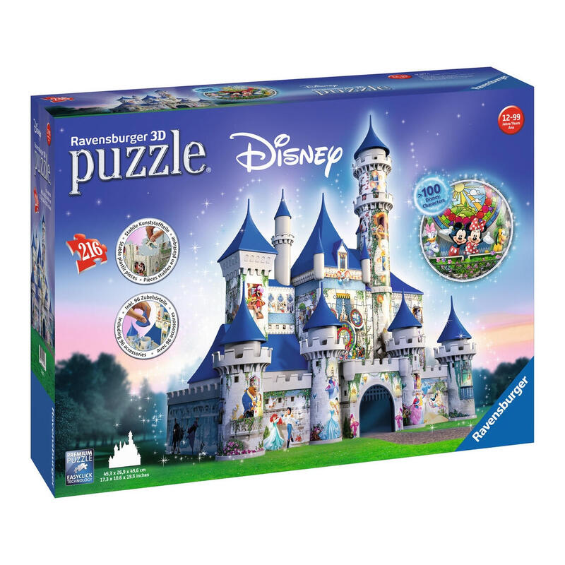 Ravensburger rompecabezas 3d castillo de disney 12587