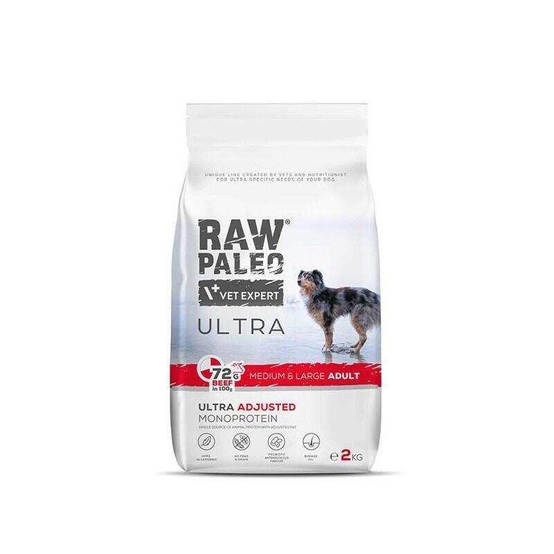 Raw paleo ultra medium&large adult beef – comida seca para perros – 10 kg