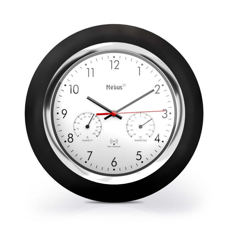 Relojes de pared  mebus 19453 funk-wanduhr mit thermo-/hygrome