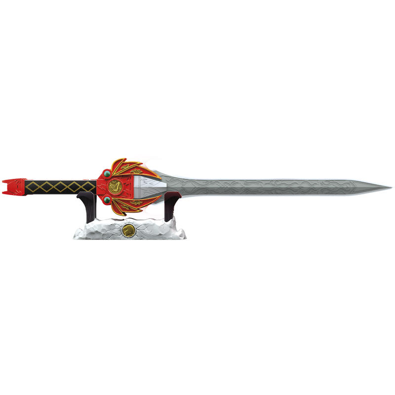 Replica hasbro espada poder ranger rojo replica escala 1:1 power rangers mighty morphin collection