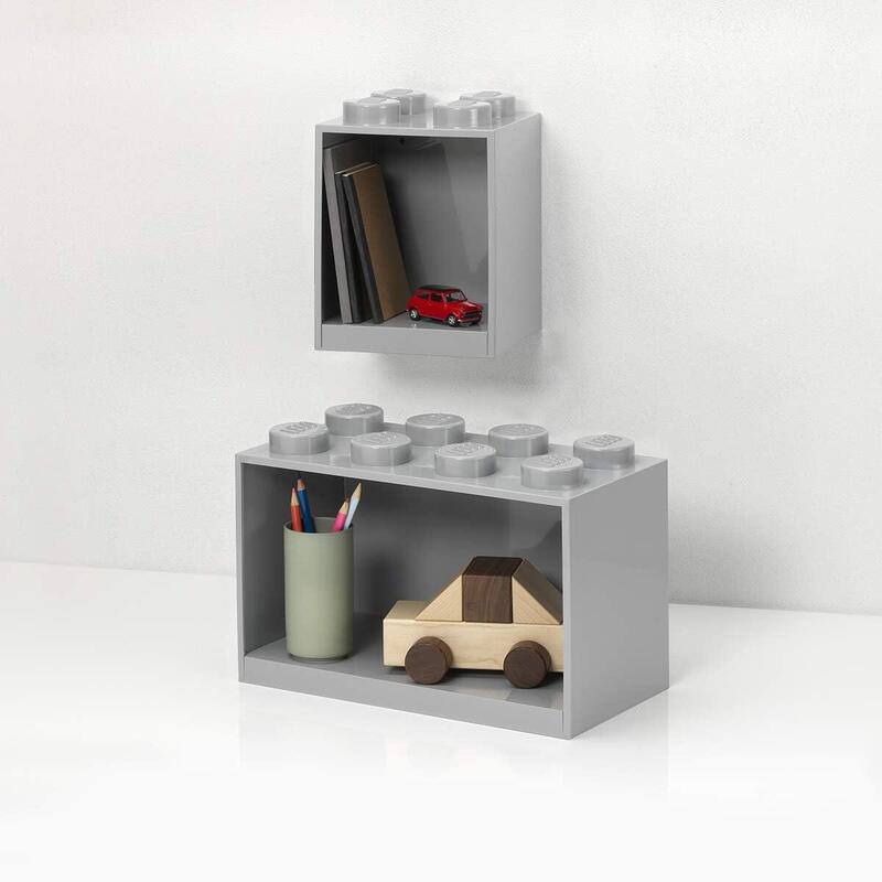 Room copenhagen conjunto de estantes tipo bloques lego, 2 unidades, gris, one size 41171740 41171740