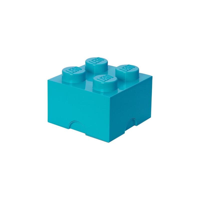 Room copenhagen lego storage brick 4 azul, caja de almacenamiento azul celeste 40031743