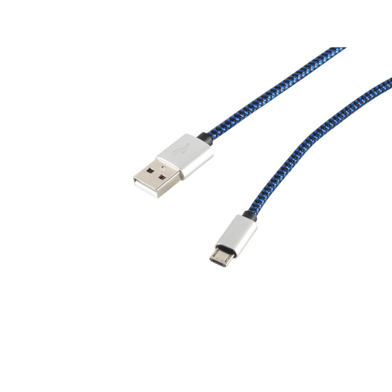 S-conn 14-50023 cable usb 2 m usb 2.0 usb a micro-usb b azul