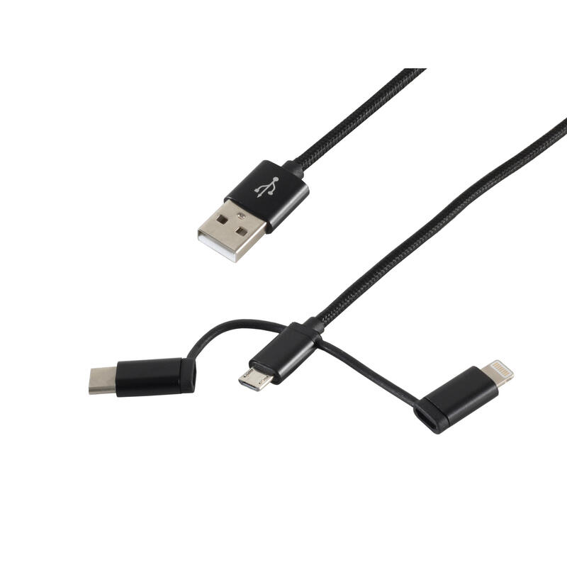 S-conn 14-50068 cable usb 1 m usb 2.0 usb a micro-usb b negro