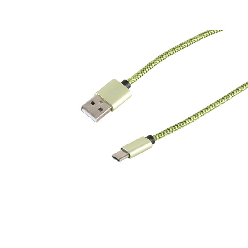 S-conn 14-50119 cable usb 0,9 m usb 2.0 usb a usb c verde