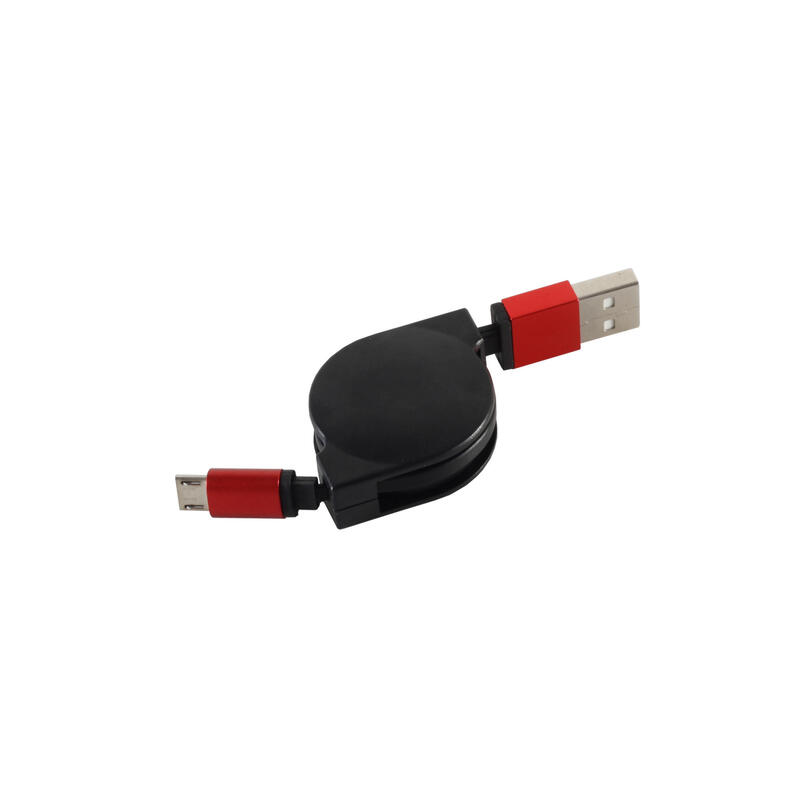 S-conn 14-50152 cable usb 0,8 m usb 2.0 usb a micro-usb b negro, rojo