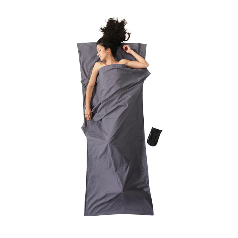Saco de dormir cocoon ct44  adulto saco de dormir rectangular algodÓn gris
