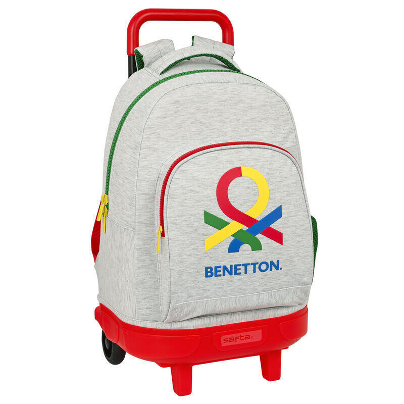 Safta mochila grande c/ruedas compact extraÍble benetton «pop»