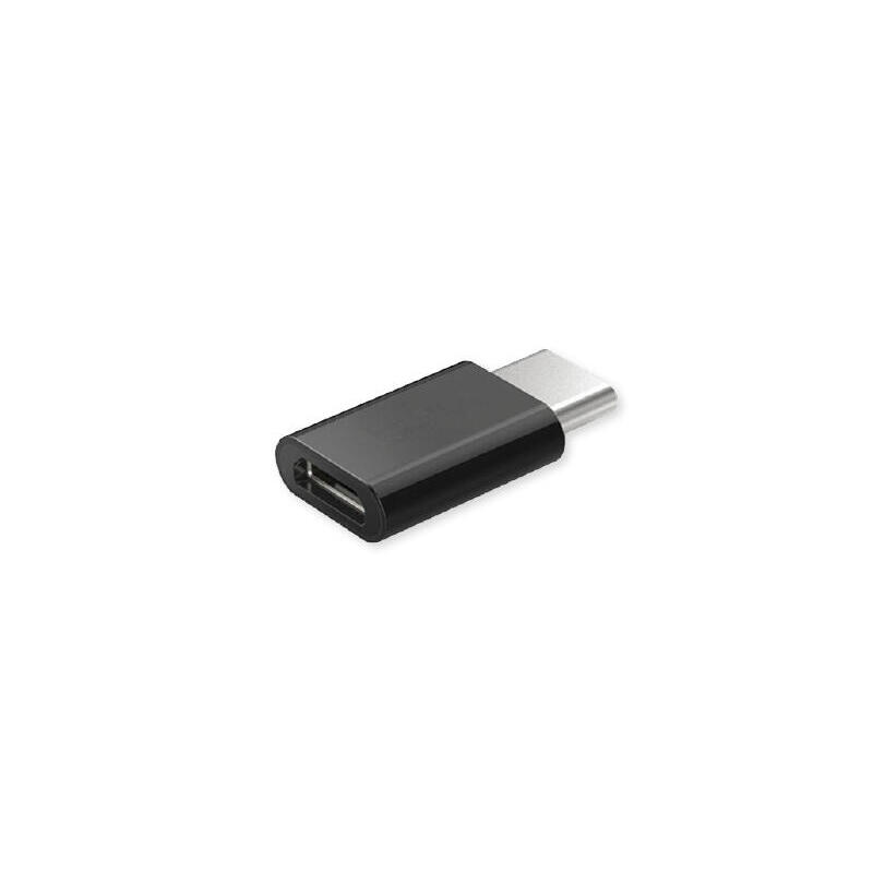Savio ak-30/w adaptador micro usb (f) – usb 3.1 type c (m) – black