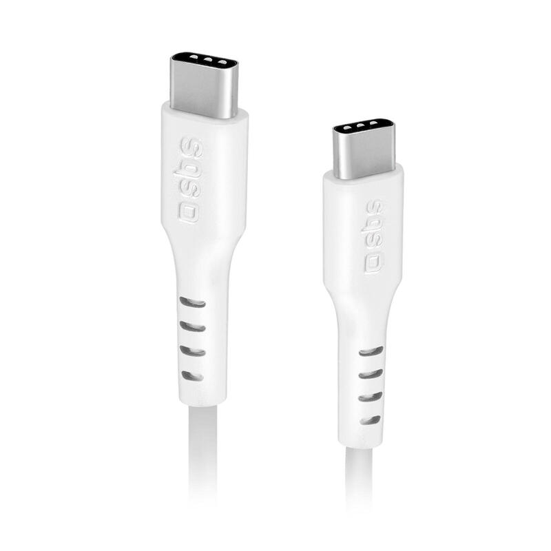 Sbs cable usb-c a usb-c 2m blanco
