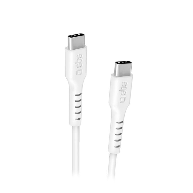 Sbs cable usb-c a usb-c 2m blanco