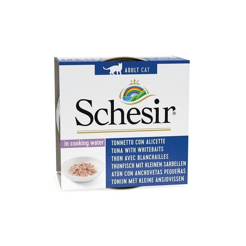 Schesir in cooking water tuna with whitebait – comida hÚmeda para gatos – 85 g