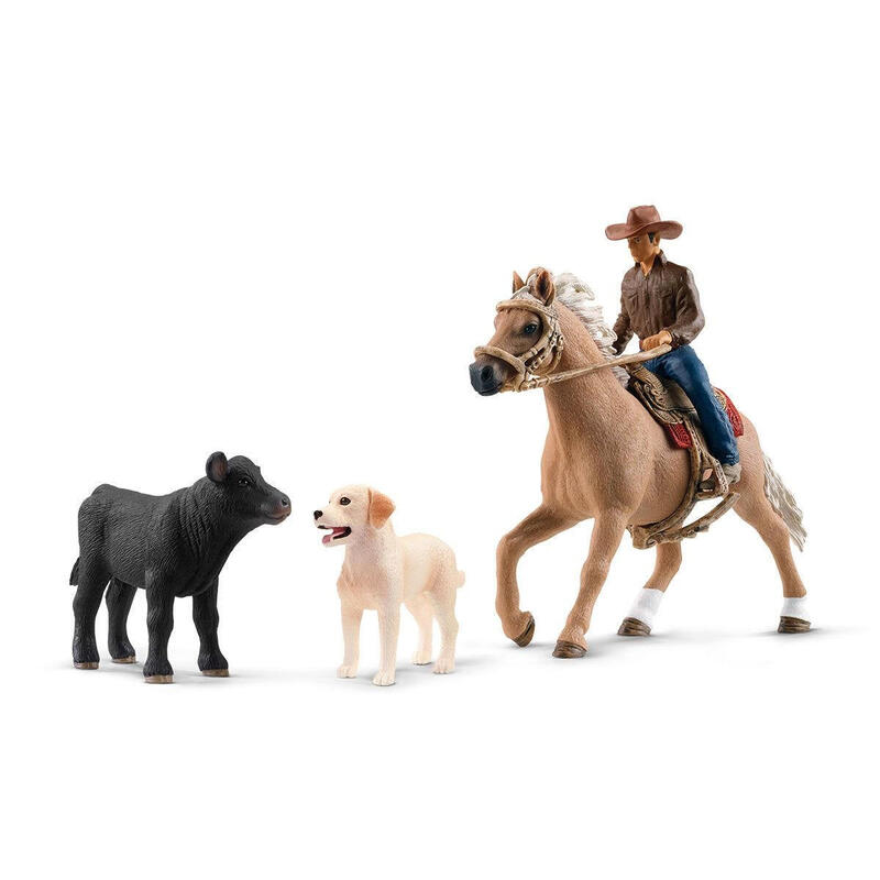 Schleich farm world 42578 equitaciÓn del oeste
