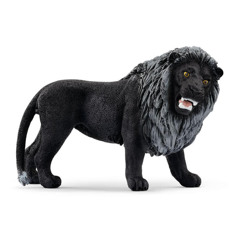 Schleich wild life leÓn negro, figura rugiendo 72176