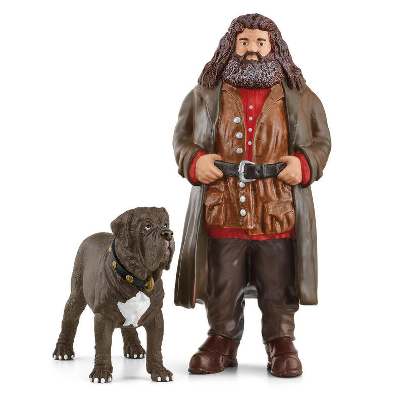 Schleich wizarding world hagrid & fang, figura de juego