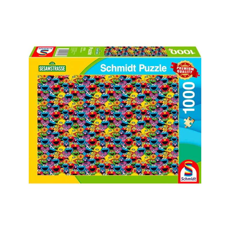 Schmidt spiele barrio sÉsamo: ¿quiÉn, cÓmo, quÉ?, puzzle 1000 piezas 57575