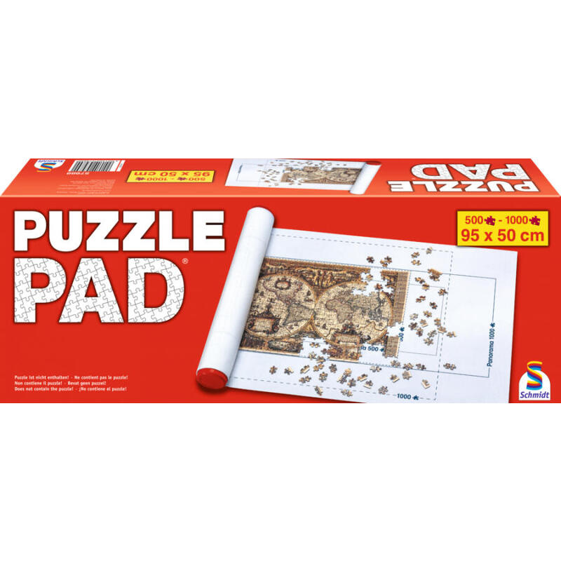 Schmidt spiele puzzle pad para puzzles de 500 a 1000 piezas, funda protectora 57989