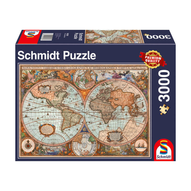 Schmidt spiele rompecabezas mapa del mundo antiguo 58328