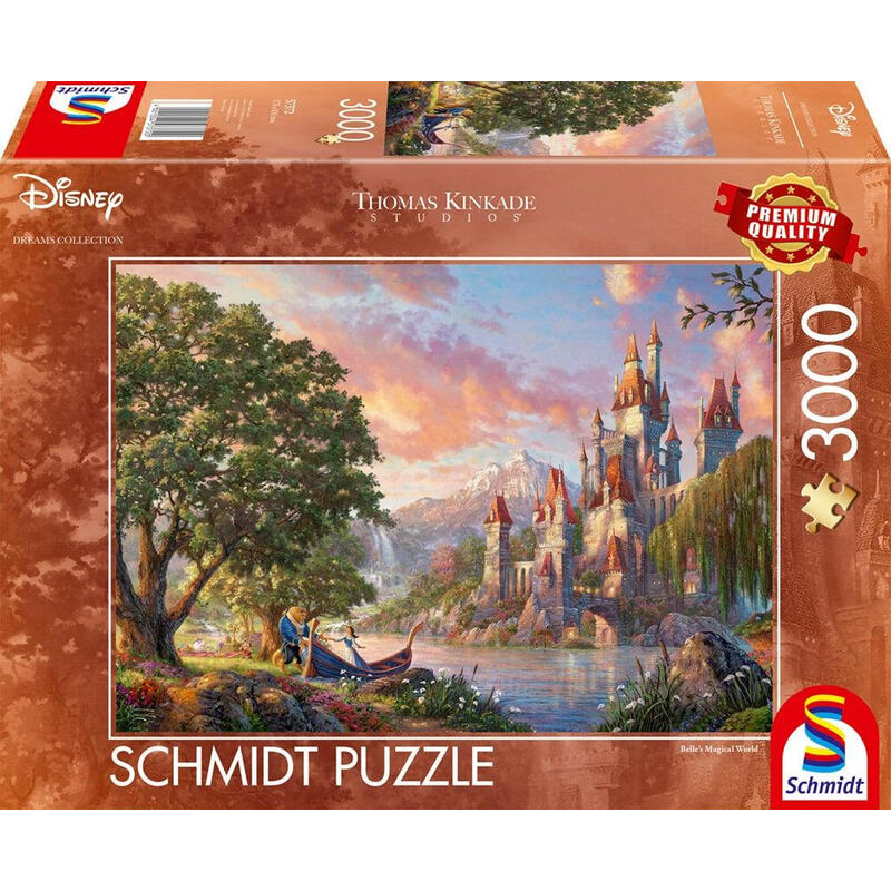 Schmidt spiele thomas kinkade studios: belle»s magical world, puzzle 57372