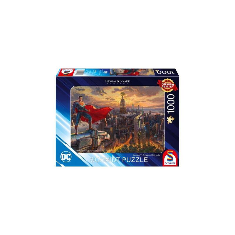 Schmidt spiele thomas kinkade studios: dc – superman – protector de metrópolis, rompecabezas (1000 piezas) puzzle
